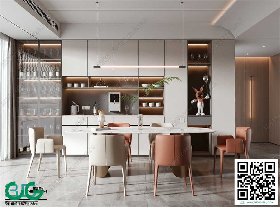 Restaurant Room 3dsmax File 71