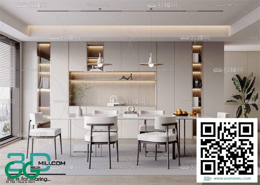 Restaurant Room 3dsmax File 72