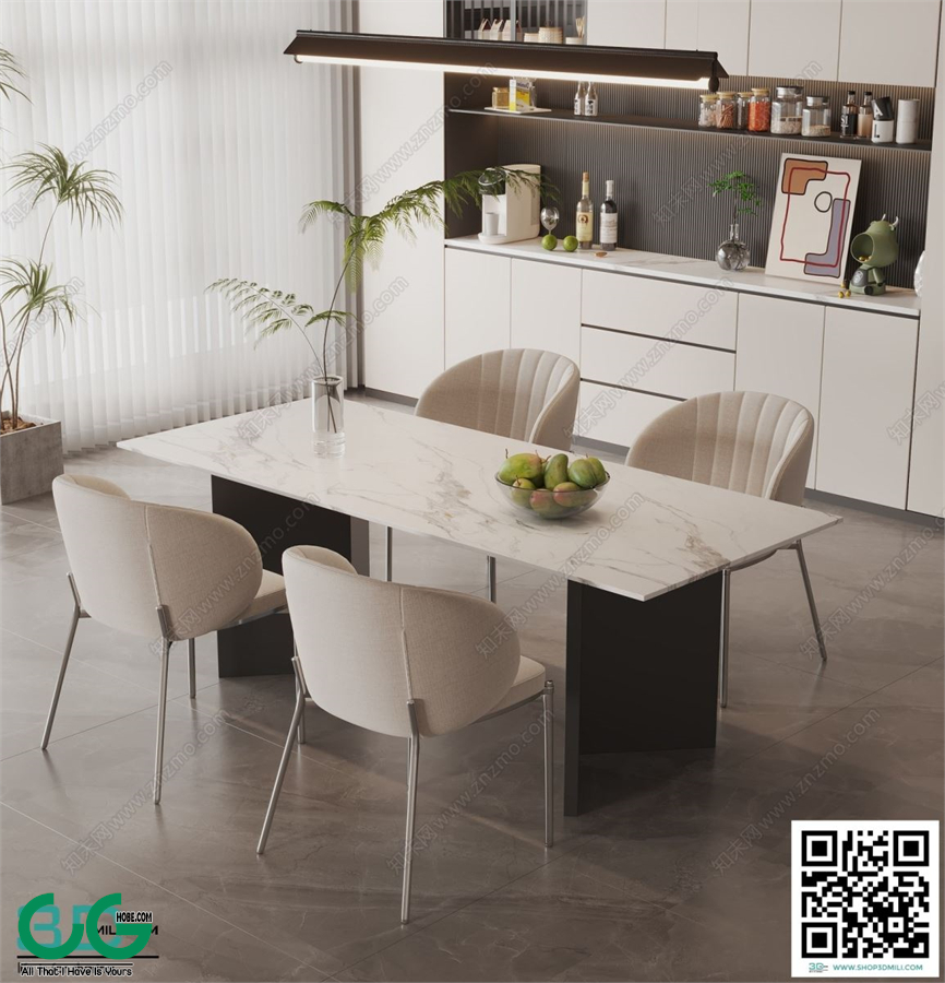 Restaurant Room 3dsmax File 75