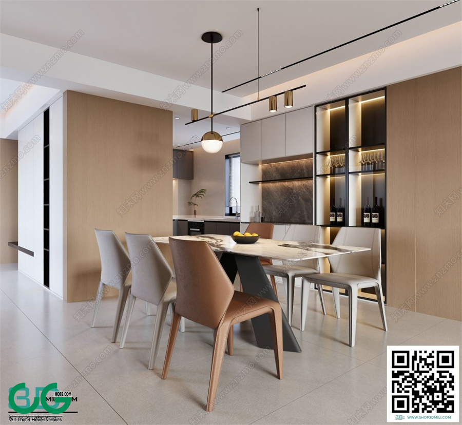 Restaurant Room 3dsmax File 93