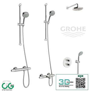 Grohe Grohtherm 1000 Thermostat Set