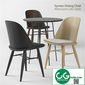 Synnes Dining Chair and Afteroom Cafe Table