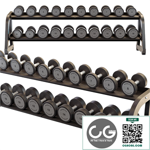 Technogym Two Tier Dumbbell Rack