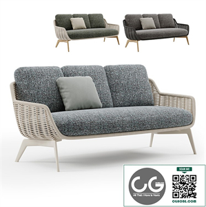 Outdoor Garden Woven Lounge Sofa Belt Cord