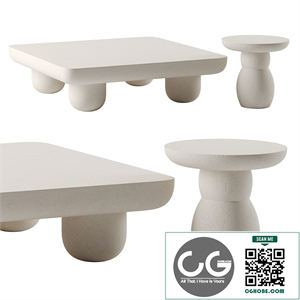 Clouded Coffee Tables by Lulu and Georgia