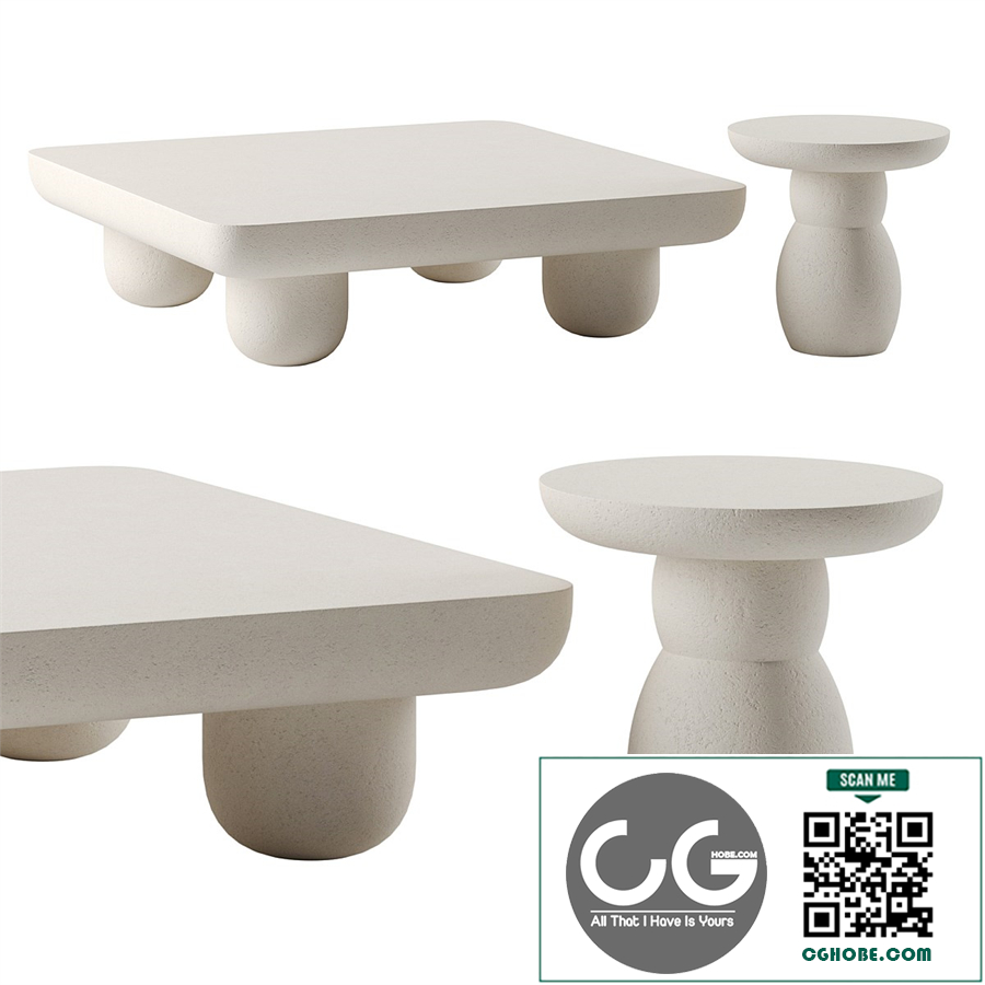 Clouded Coffee Tables by Lulu and Georgia