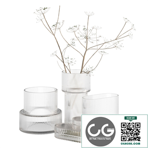 Ripple Fluted Glass Vases HnM Home