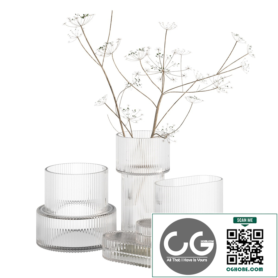 Ripple Fluted Glass Vases HnM Home