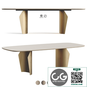 Bonaldo Flame Table Wood Top