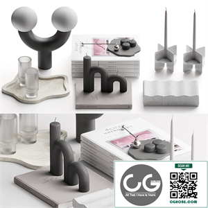 Coffee table decor set 73