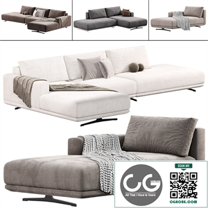Zillis 3 seat corner Sofa by skdesign