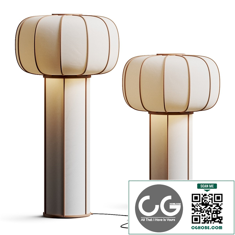 Time & Style Kiku no Hana Floor Lamps