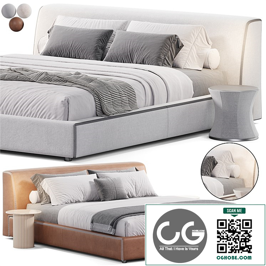 Softland bed by Lema
