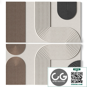 Relief artwork 39 - 3d art wall decor - Panel