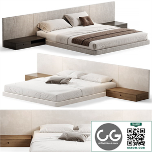 PALISSANDRE Modern Bed, Double bed 01