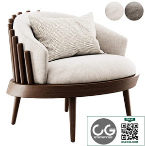 Wooden armchair Fane by Uultis Design
