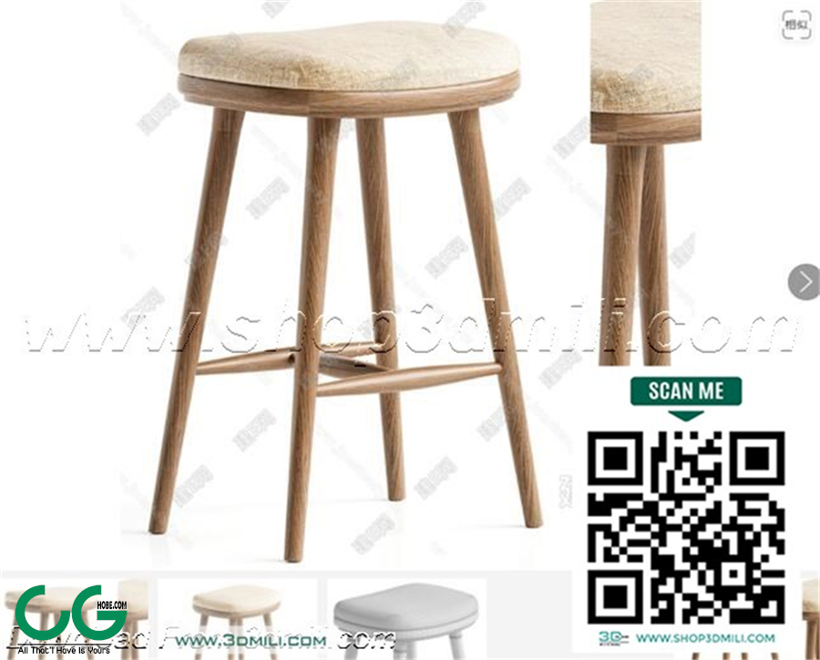 Bar counter 02 3D Model
