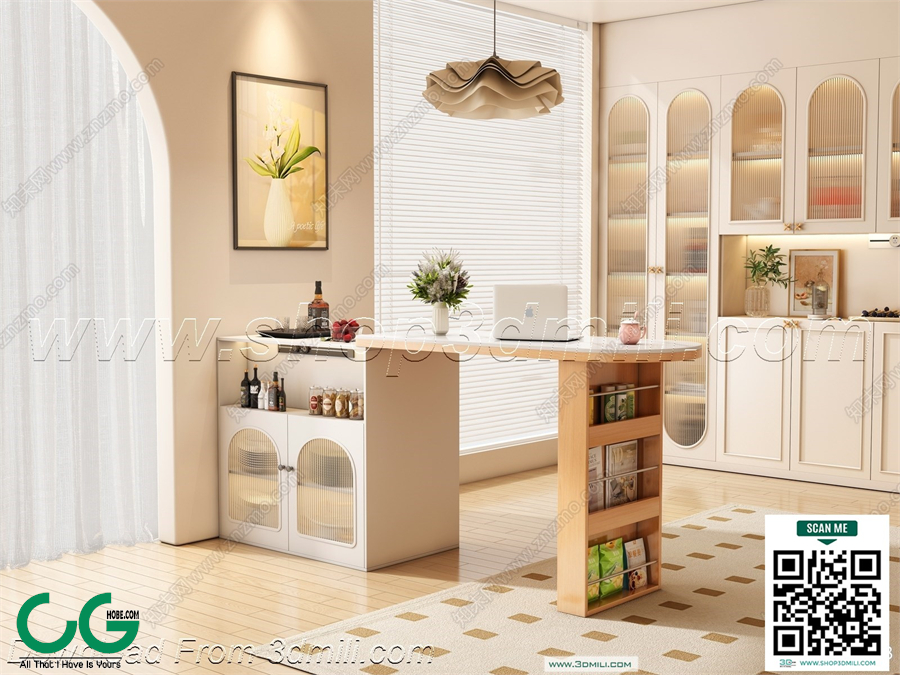 Bar counter 06 3D Model