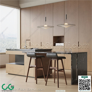 Bar counter 09 3D Model