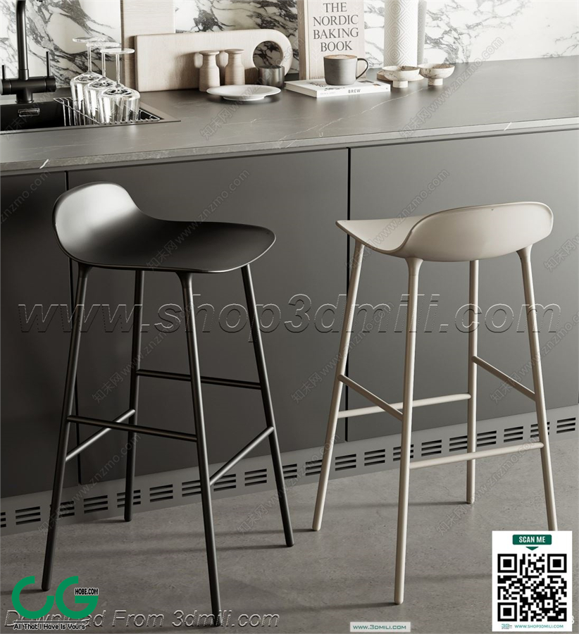 Bar counter 10 3D Model