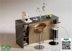 Bar counter 12 3D Model
