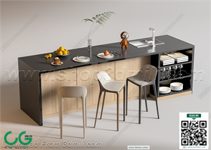 Bar counter 15 3D Model