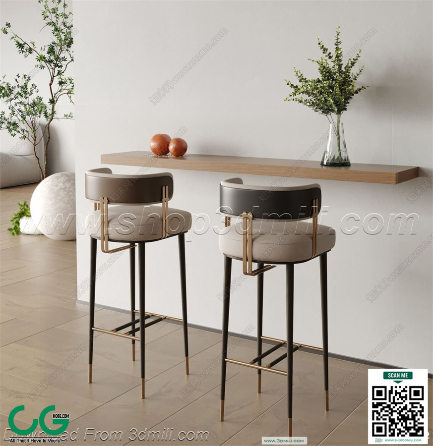 Bar counter 20 3D Model