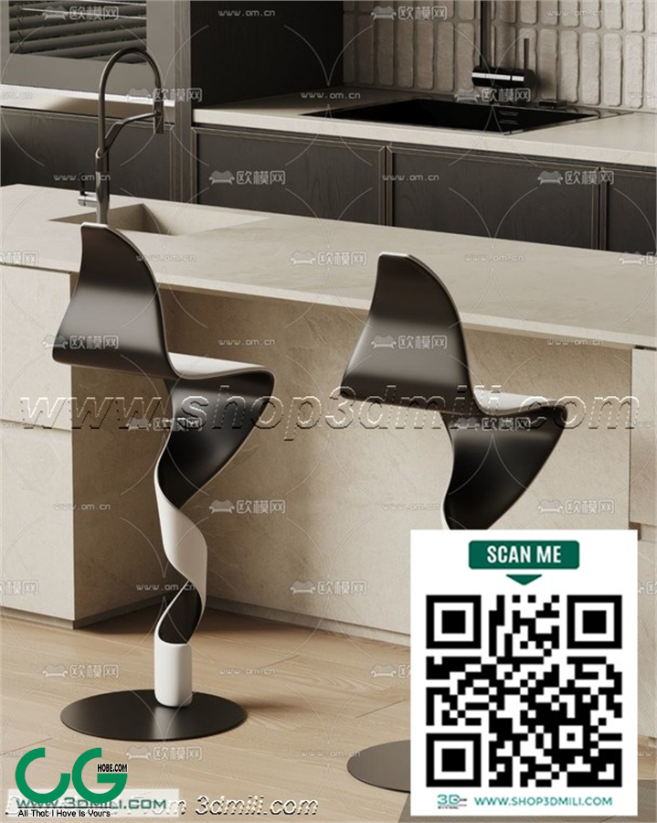 Bar counter 23 3D Model