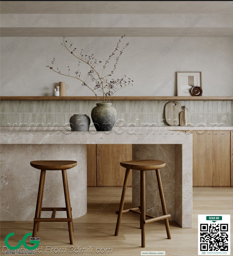 Bar counter 25 3D Model