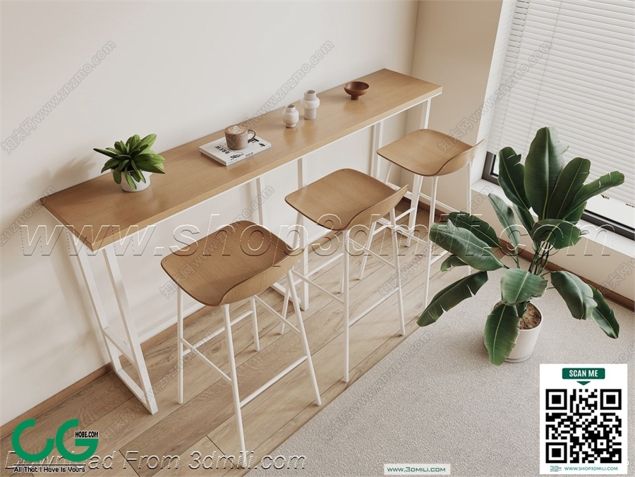 Bar counter 33 3D Model