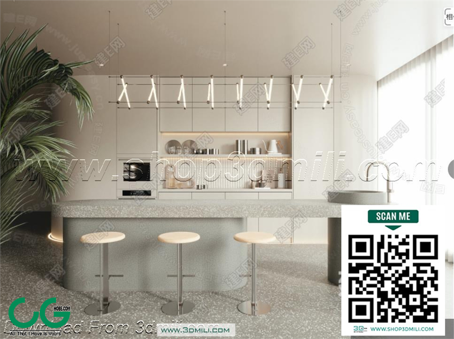Bar counter 39 3D Model