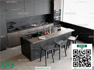 Bar counter 3D Model
