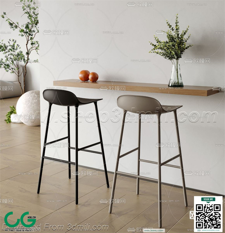 Bar counter 41 3D Model