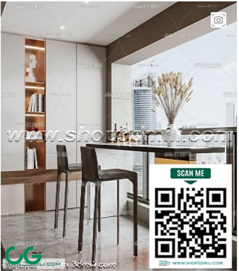 Bar counter 44 3D Model