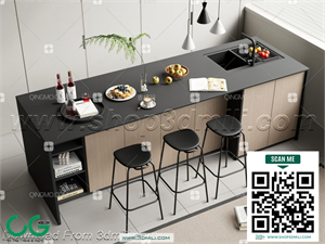 Bar counter 45 3D Model