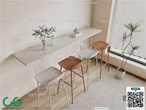 Bar counter 47 3D Model