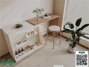 Bar counter 48 3D Model
