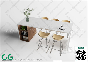 Bar counter 53 3D Model