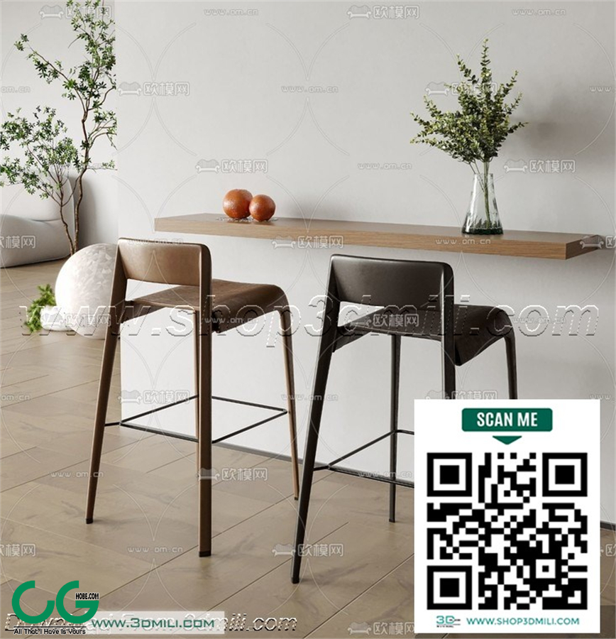 Bar counter 55 3D Model