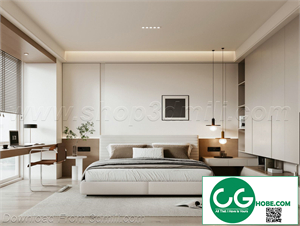Modern Bedroom 01 3D Model