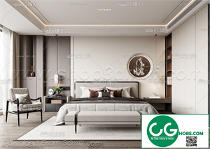 Modern Bedroom 10 3D Model