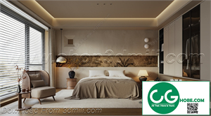 Modern Bedroom 101 3D Model