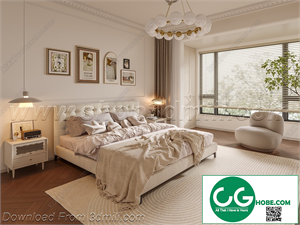 Modern Bedroom 108 3D Model