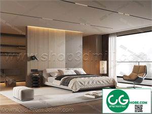 Modern Bedroom 109 3D Model