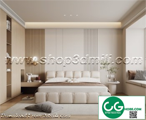Modern Bedroom 11 3D Model
