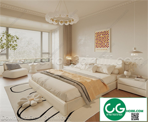 Modern Bedroom 112 3D Model