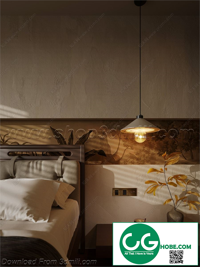 Modern Bedroom 114 3D Model