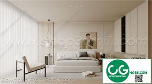 Modern Bedroom 117 3D Model