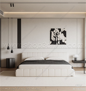 Modern Bedroom 120 3D Model