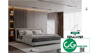 Modern Bedroom 121 3D Model